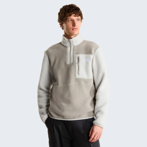 TH NORTH FACE HE YUMIORI 1/4 ZIP Herren Fleecepulli grau