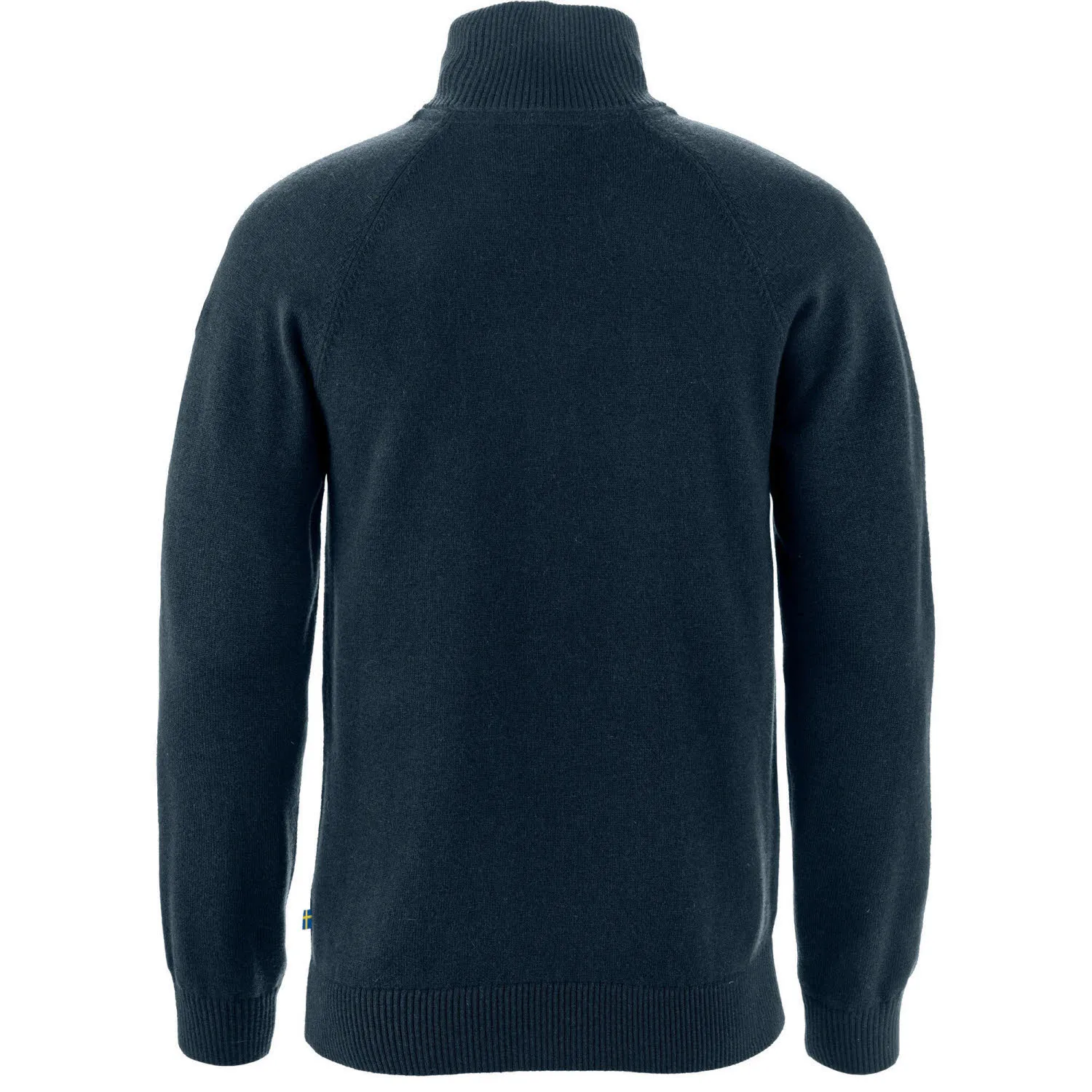 Fjällräven Övik Lite Half Zip Herren Sweater Wollpulover dark navy
