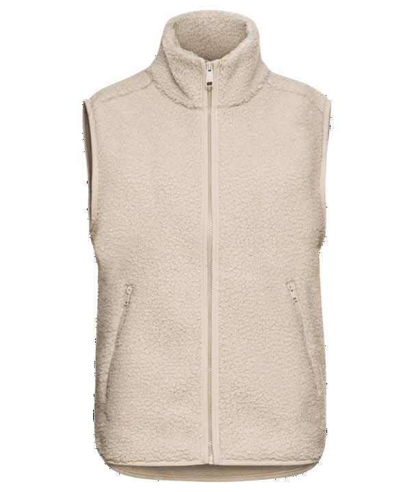 Jack Wolfskin HIGH CURL VEST Fleecejacke Damen oyster