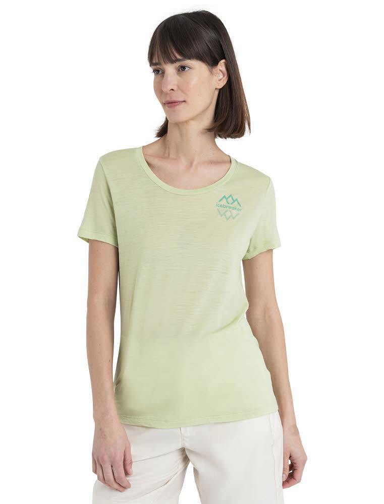 Icebreaker Women Merino 150 Tech Lite III Damen T-Shirt Funktionsshirt grün