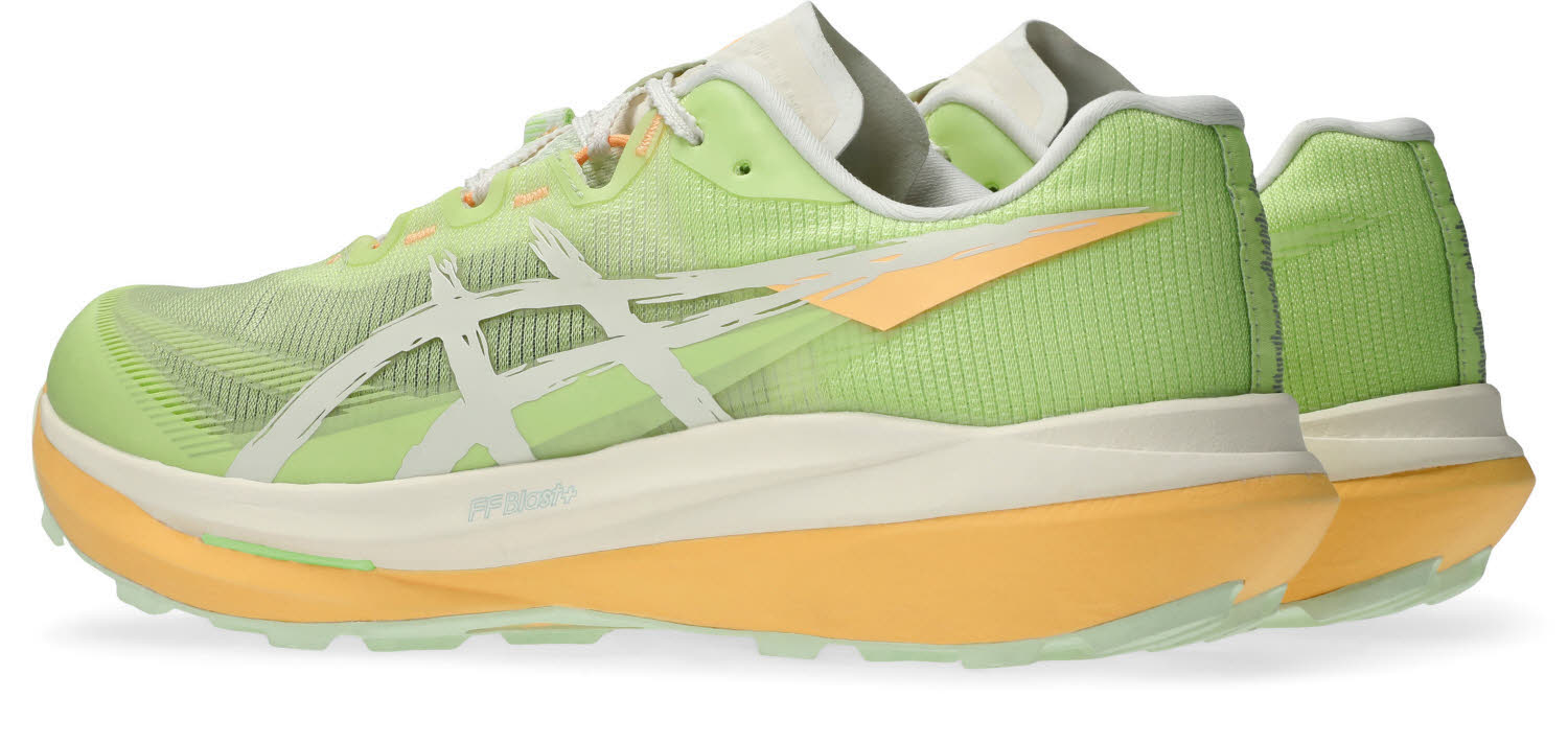 Asics FUJISPEED 4 Herren Joggingschuhe Laufschuhe lime green/cream