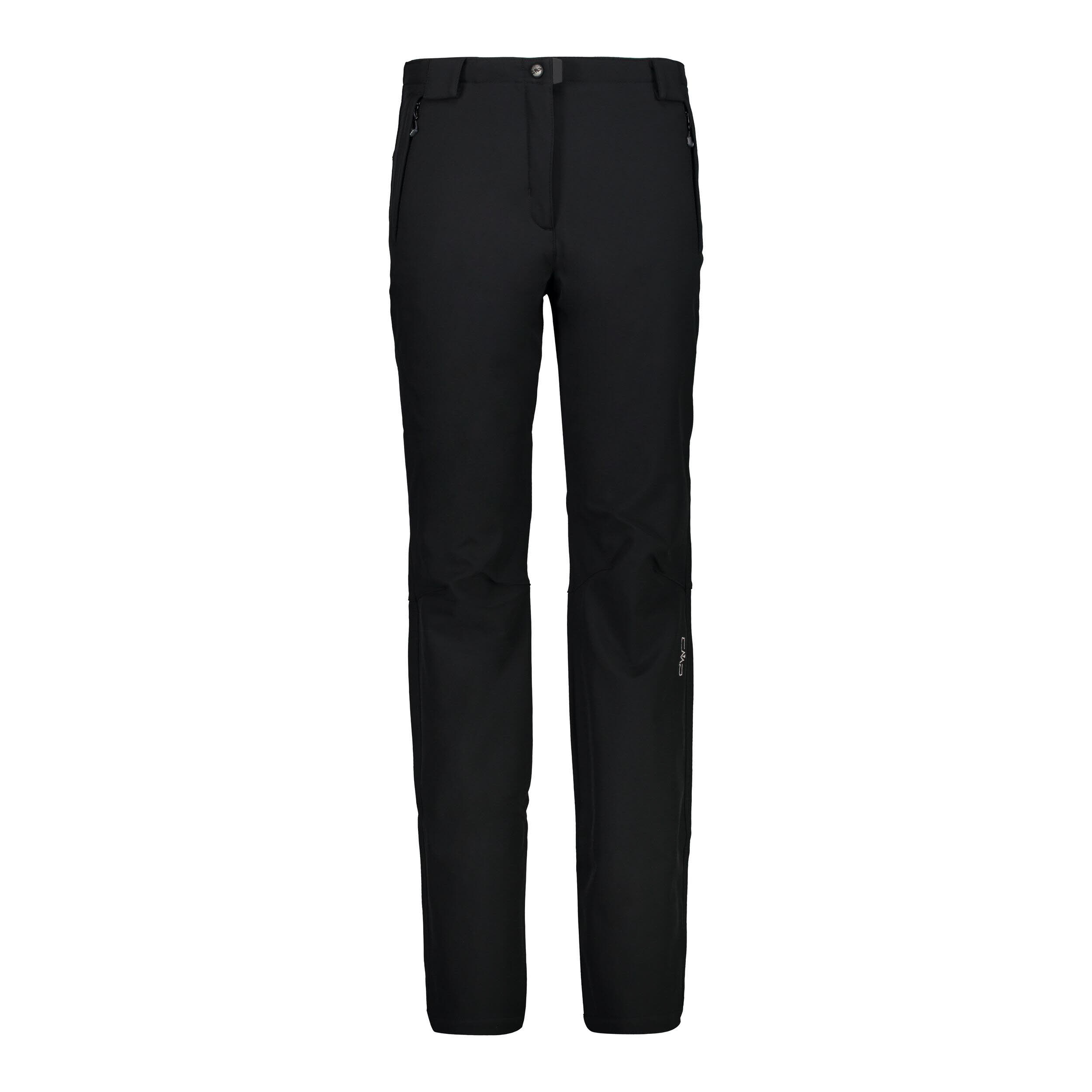 CMP Damen Thermohose Trekkinghose gefüttert Outdoorhose schwarz NEU