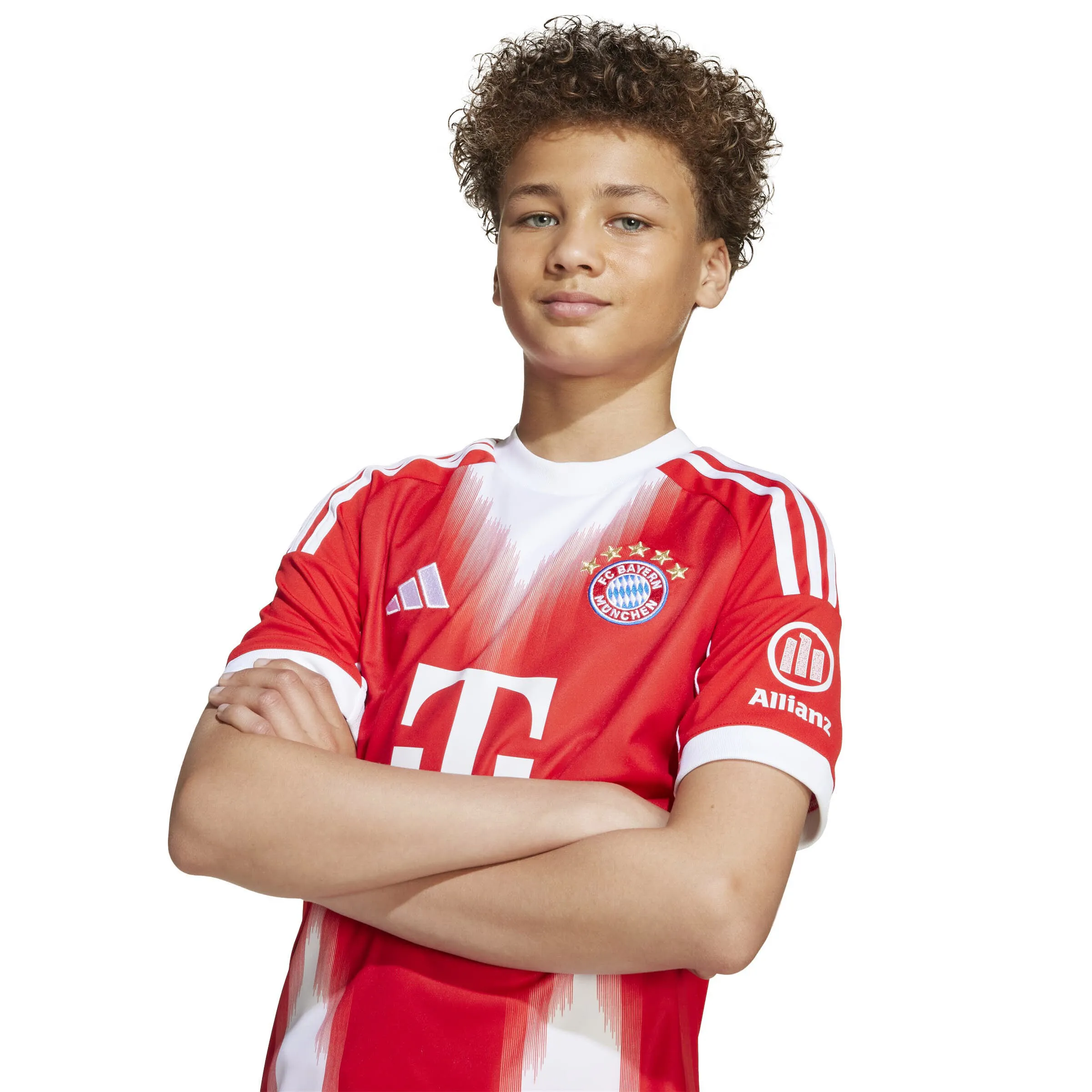 adidas FC Bayern München 25/26 Kinder Jersey Heimtrikot rot/weiß