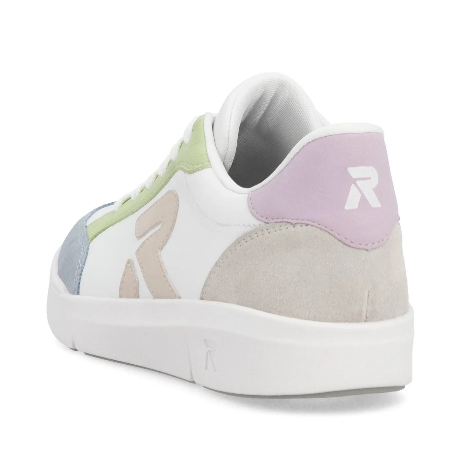 Rieker Damen Halbschuhe Sneaker weiß bunt