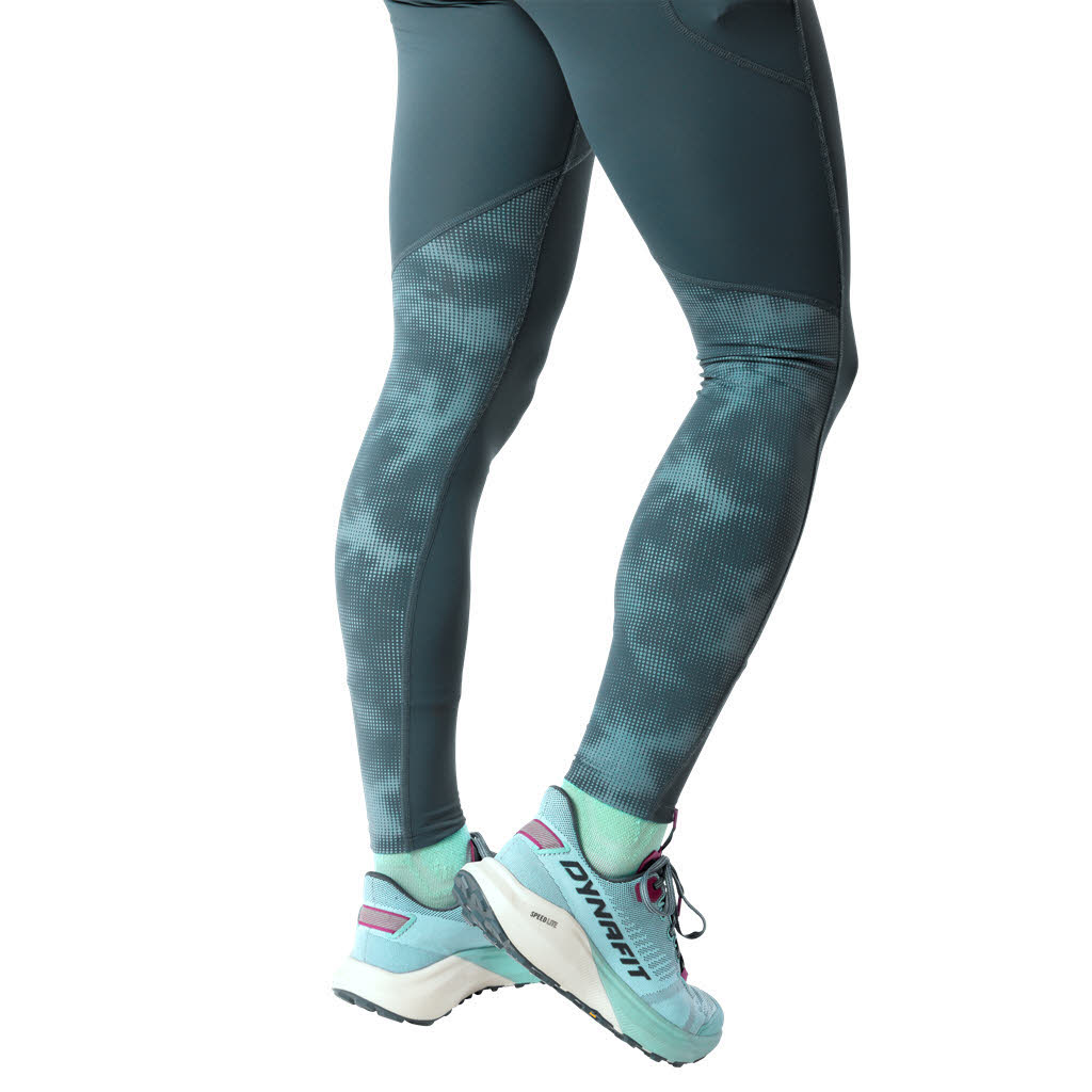 Dynafit Trail Reflective Tights Damen Laufhose Laufleggings grau