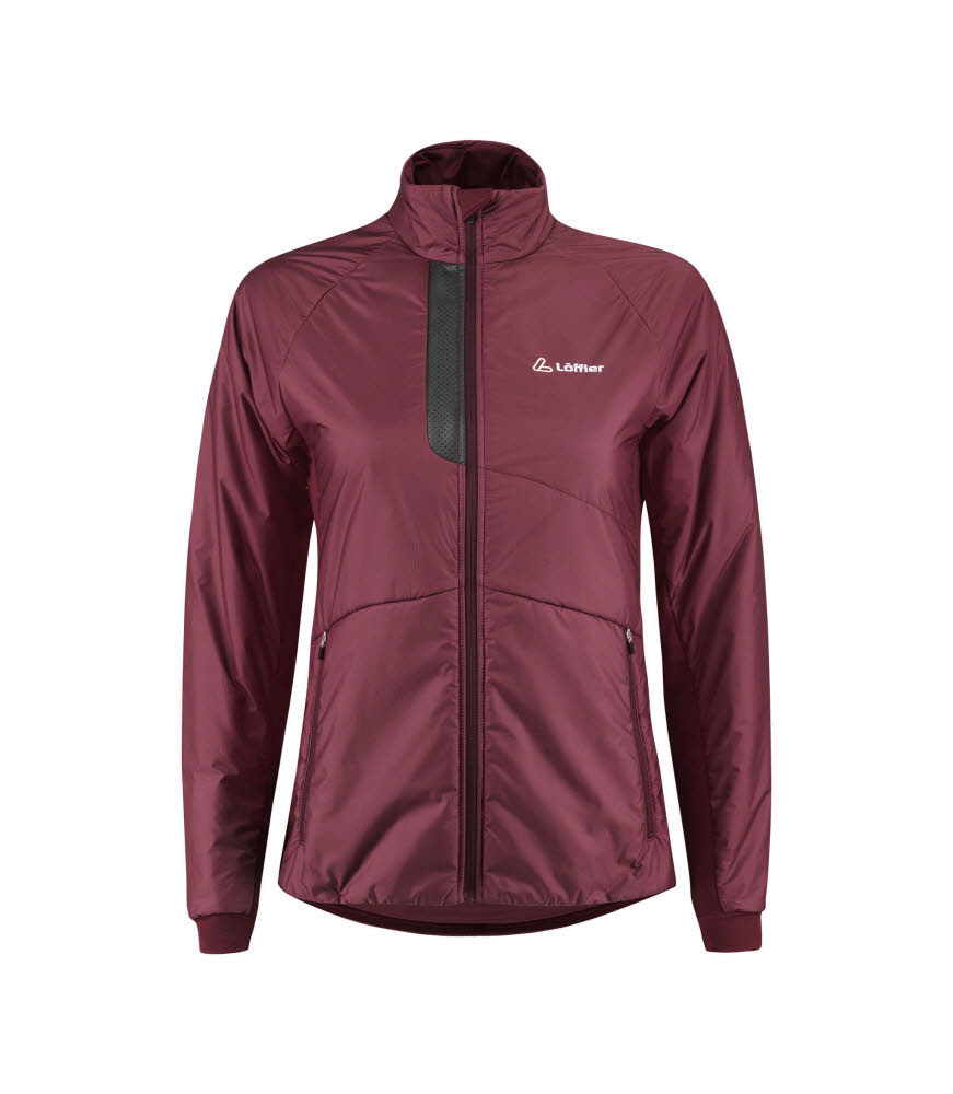 Löffler HYBRIDJACKET ATHLETICA PL60 Damen Langlaufjacke aubergine