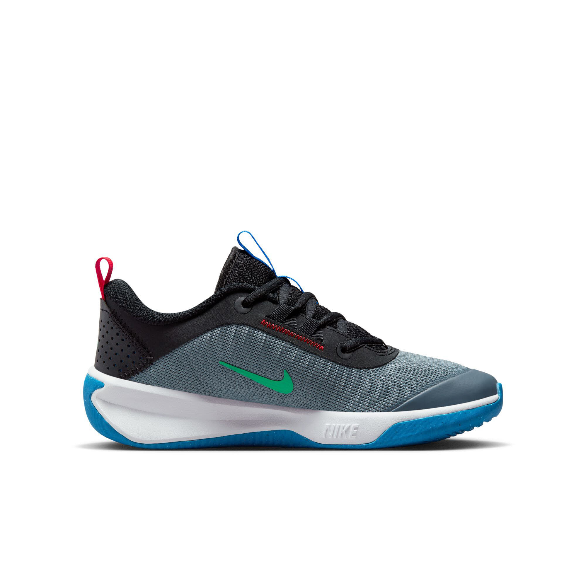 Nike OMNI MULTI COURT Kinder Indoor Sportschuhe Turnschuhe grau NEU