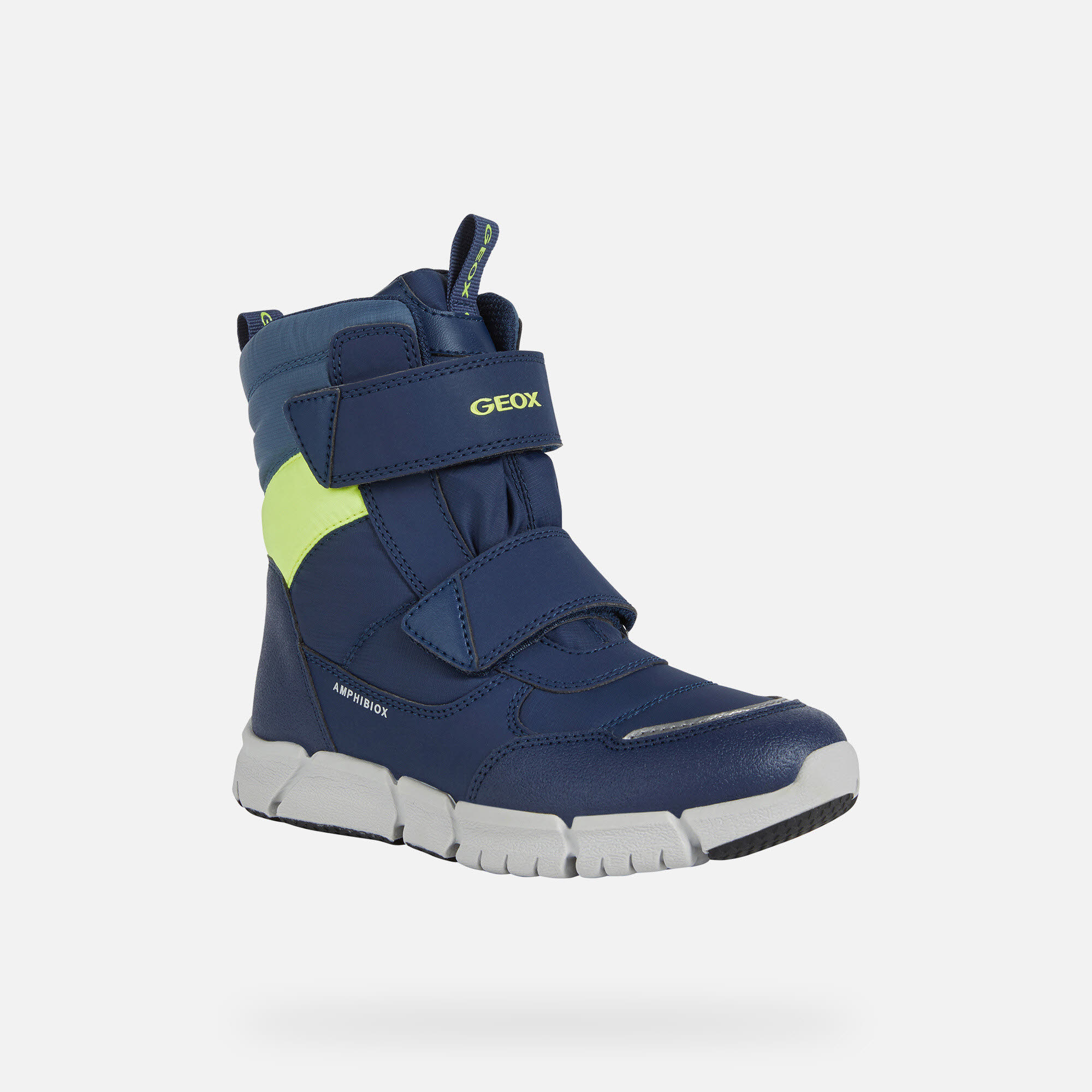 Geox Flexyper Abx Junior Kinderstiefel Winterstiefel Schneestiefel Kinder blau NEU