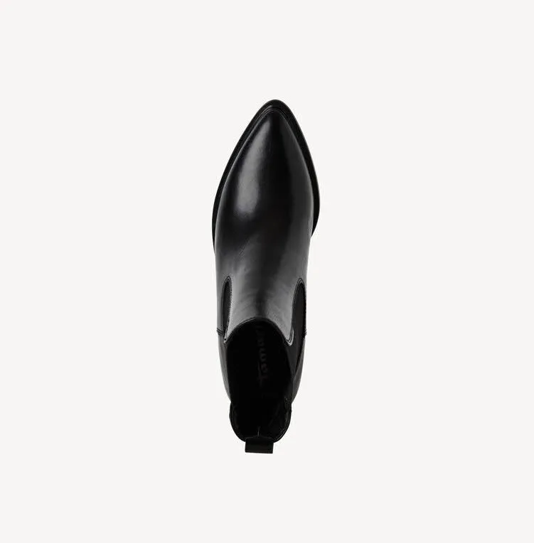Tamaris CHELSEA BOOT Damen Stiefeletten Leder Stiefel schwarz