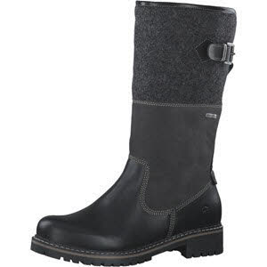 Tamaris Damen Stiefel Slipper Gefüttert Modeschuh schwarz dunkelbraun