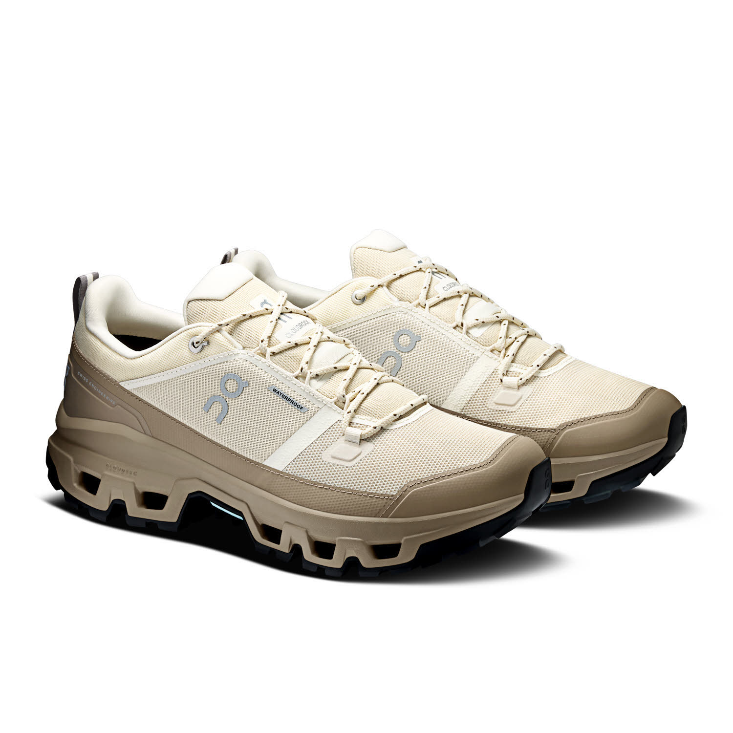ON CLOUDROCK LOW WP Herren Trekkingschuhe Wanderschuhe grain/soba