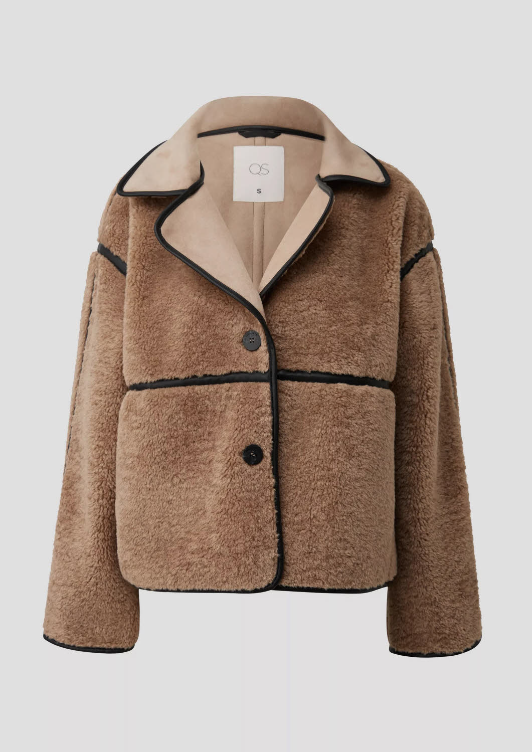 S.Oliver Damen Fleecejacke Outdoorjacke braun