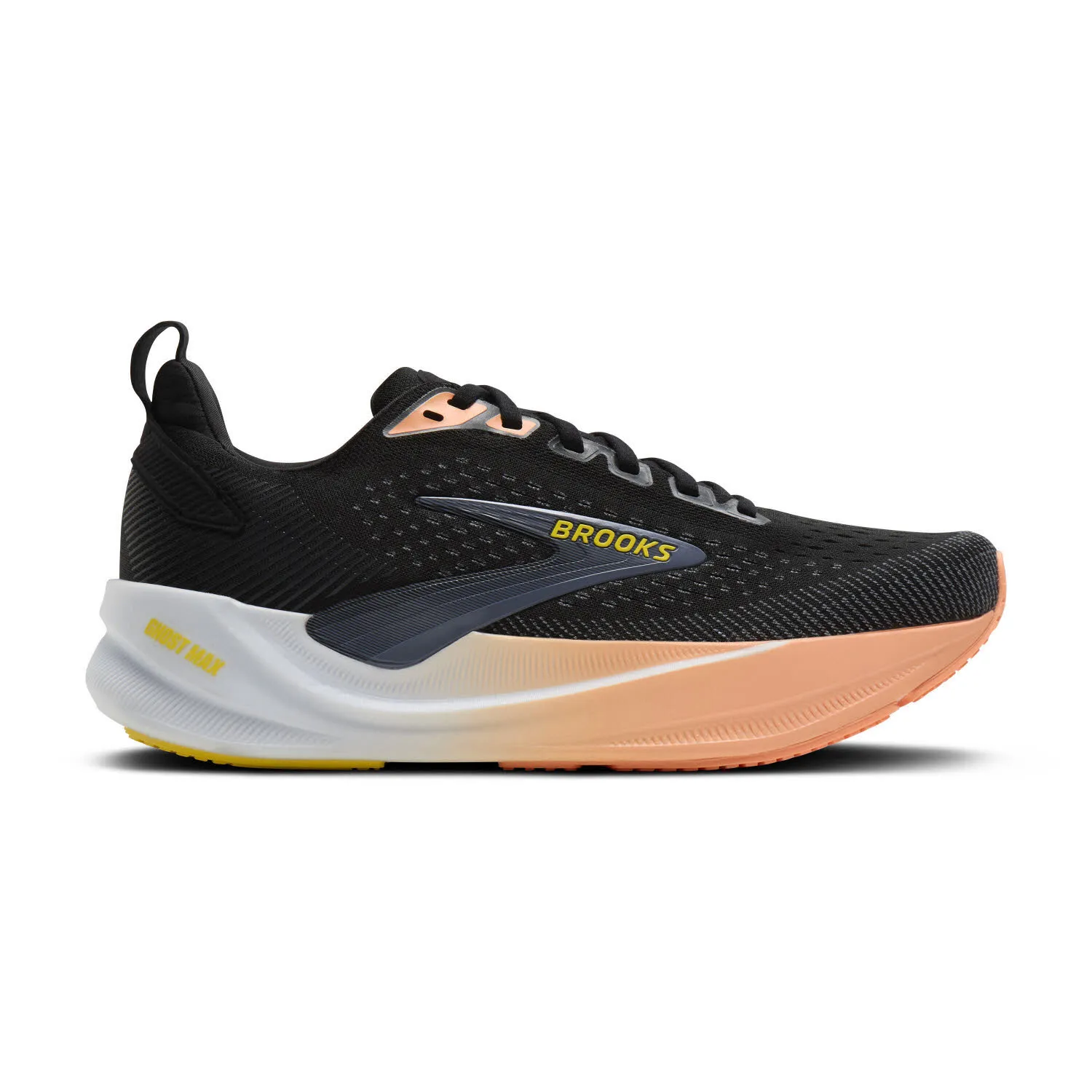 Brooks Ghost Max 4 Damen Laufschuhe Joggingschuhe schwarz/orange