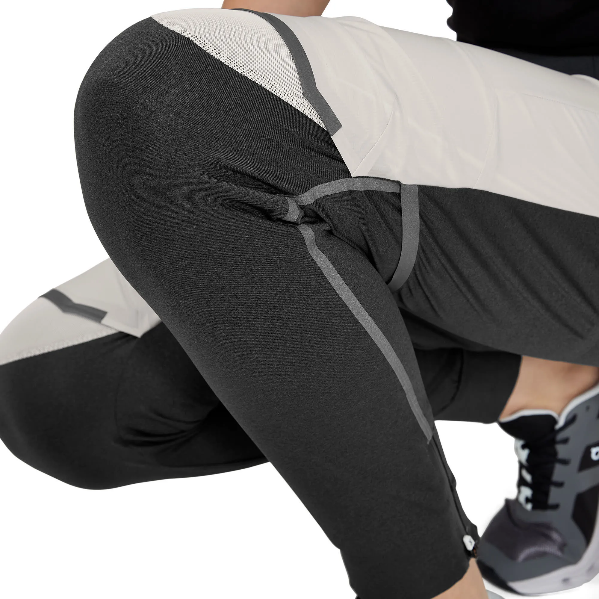 ON RUNNING PANTS W Damen Laufhose Trianingshose lang pearl/shadow NEU