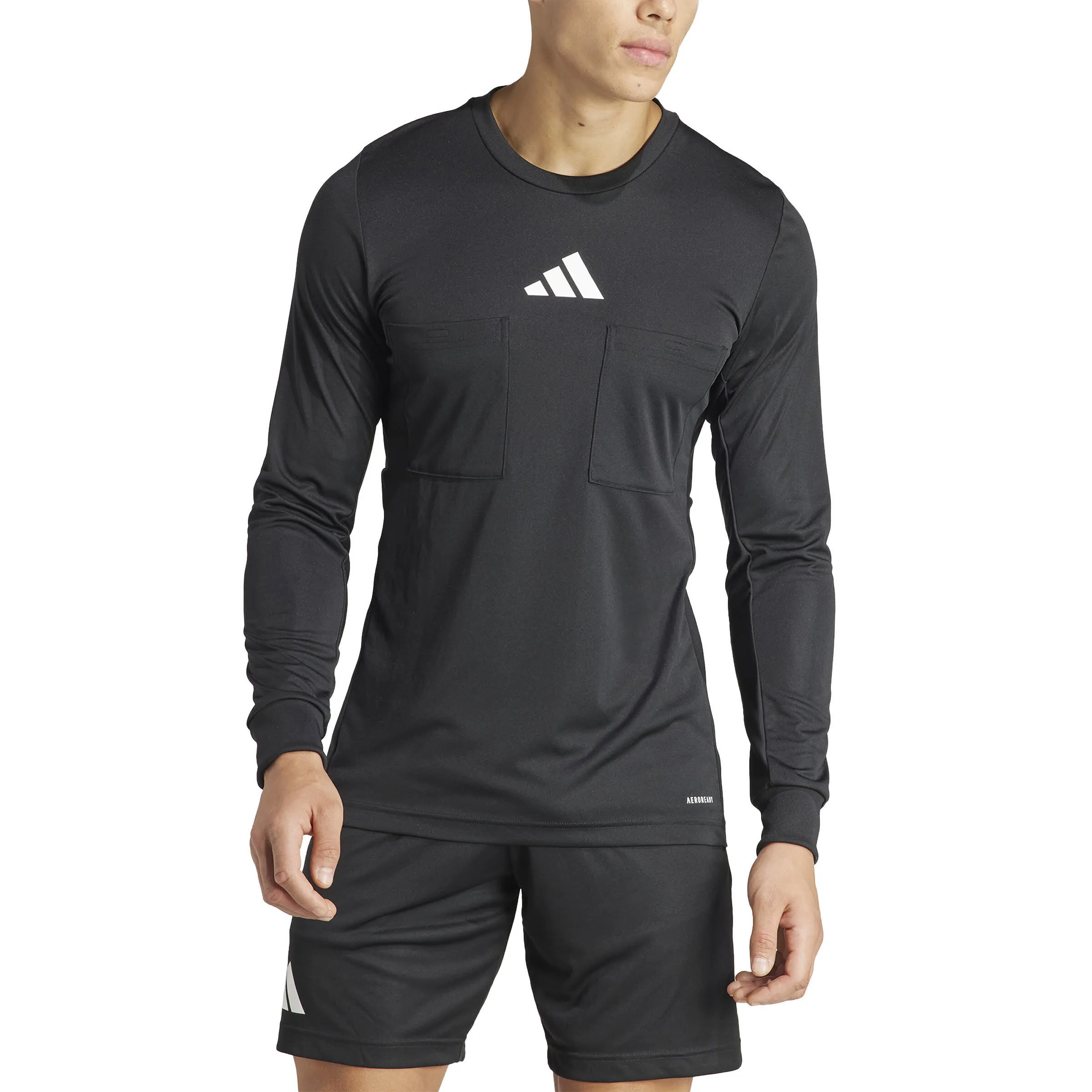adidas REF 24 Jersey Schiedsrichter-Trikot Langarmshirt Herren schwarz