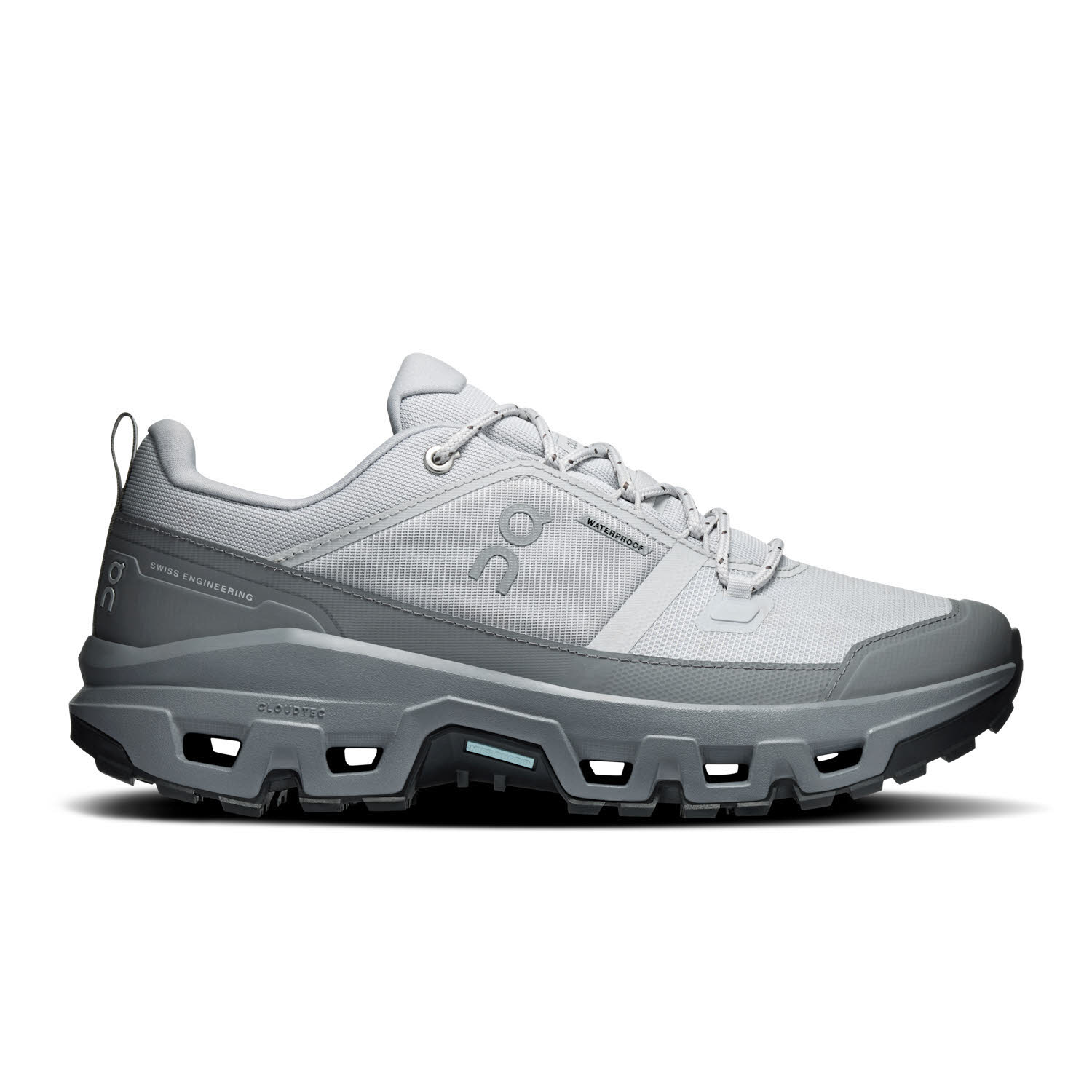 ON CLOUDROCK LOW WP Herren Trekkingschuhe Wanderschuhe glacier/rock