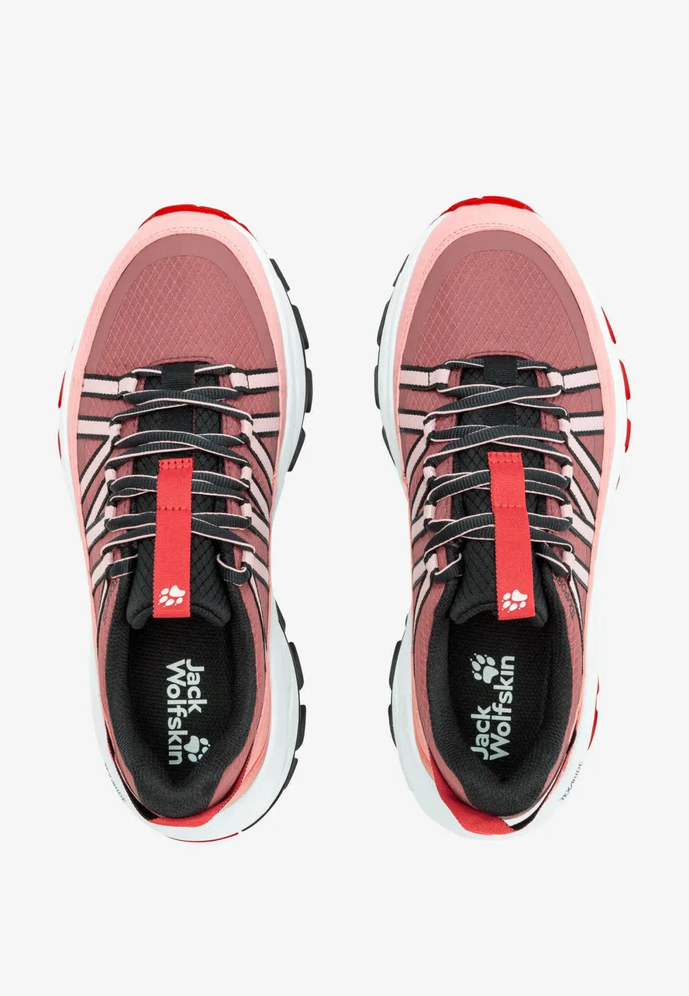 Jack Wolfskin Wild Hike Texapore Low W Damen Wanderschuhe Trekkingschuhe wasserdicht rot