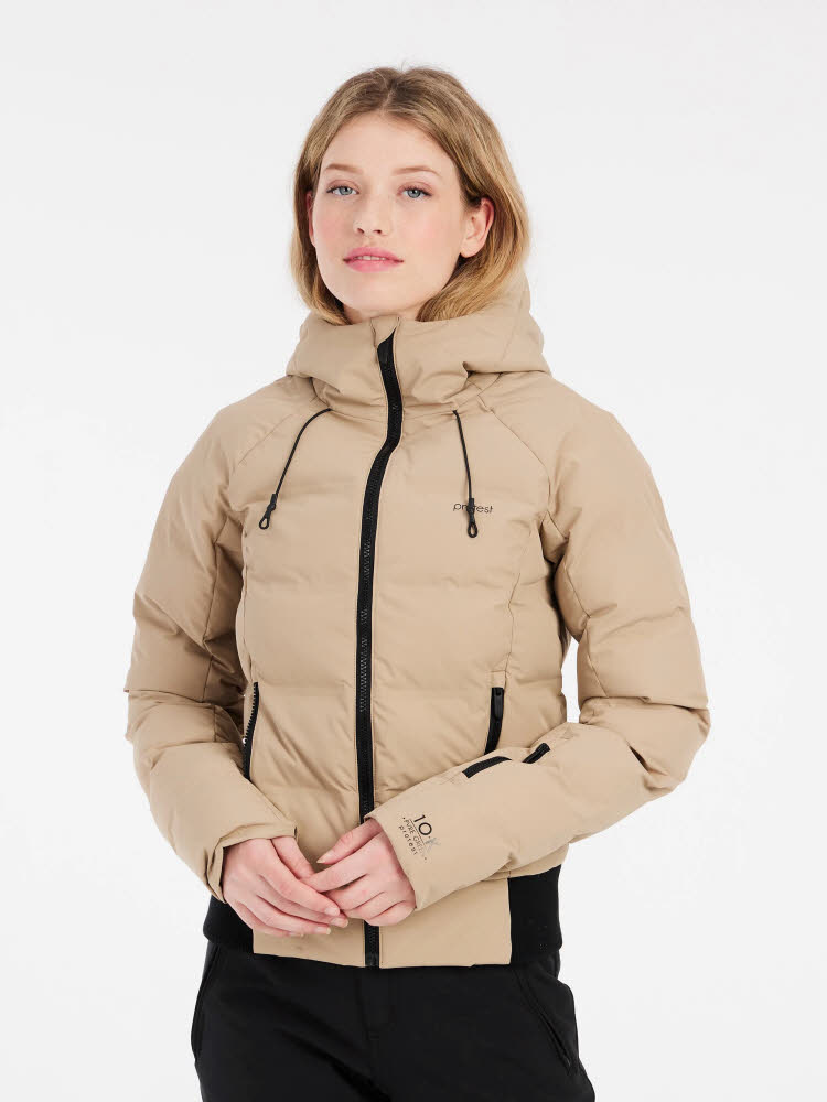 Protest PRTALYSUMI Snowjacket Damen Skijacke beige