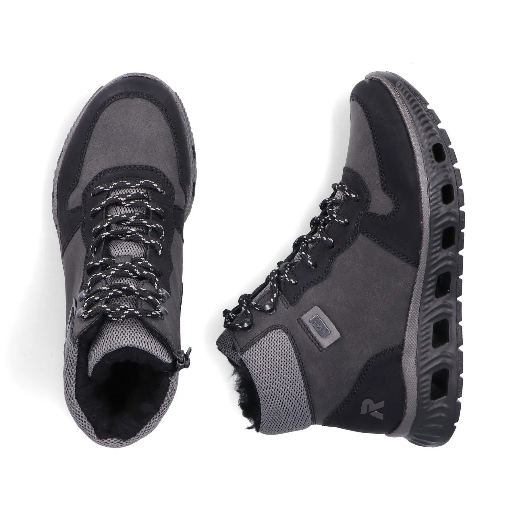Rieker Damen Sneaker High schwarz