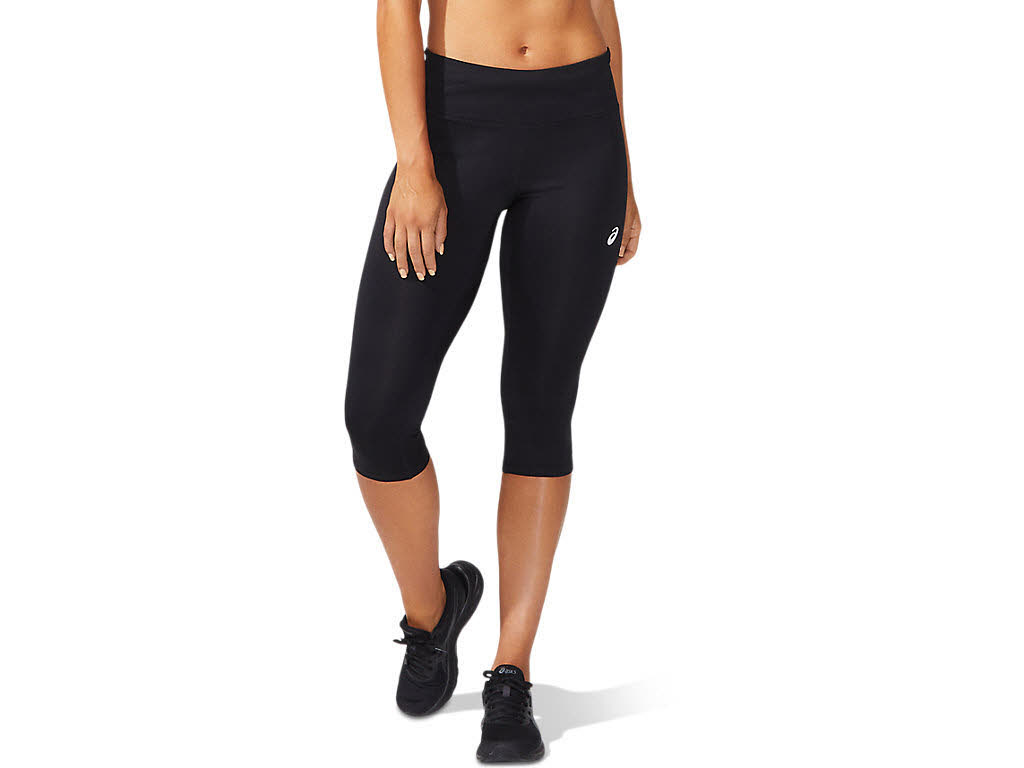 ASICS DA CORE CAPRI TIGHT Damen Laufhose 3/4 Tight Sport Freizeit schwarz NEU