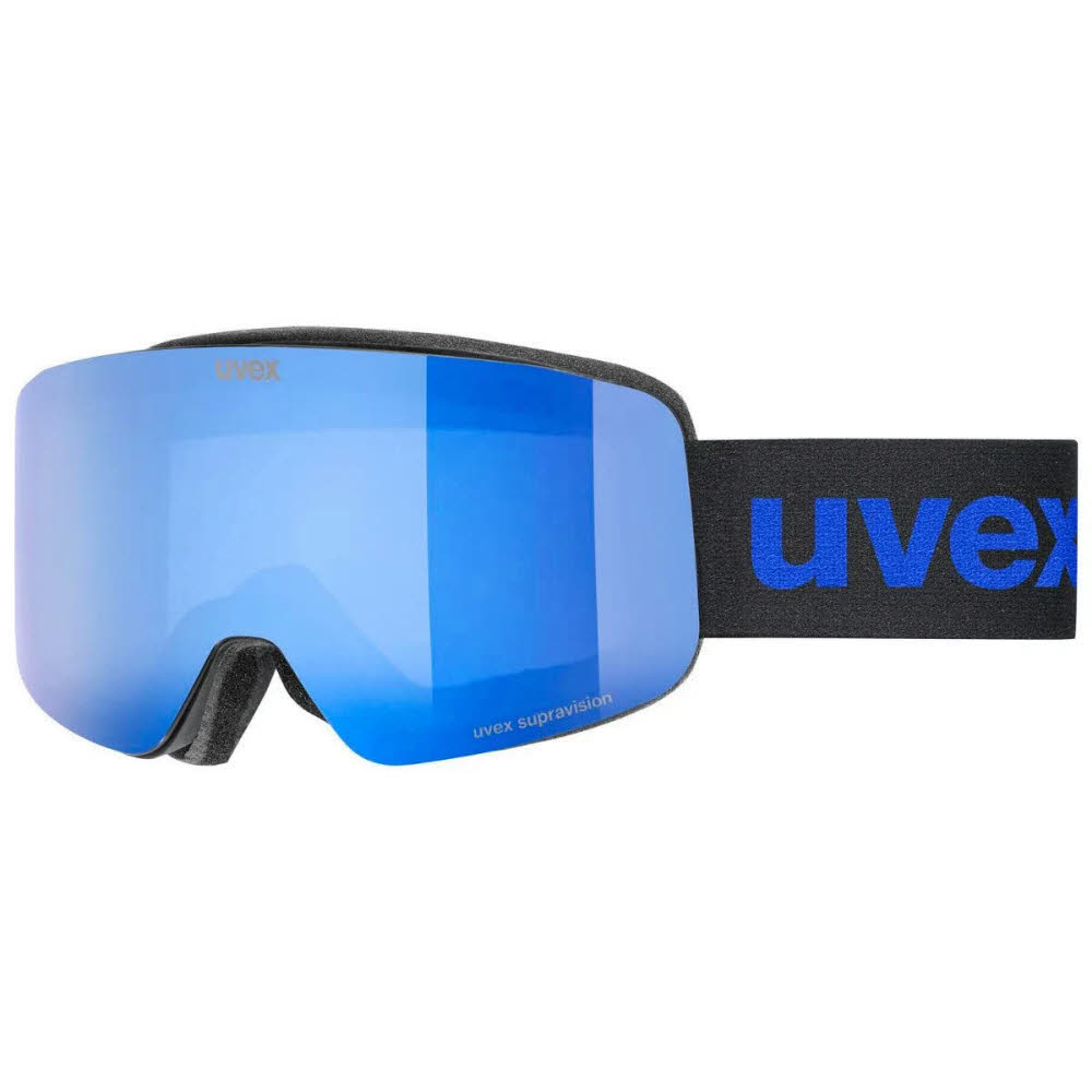 uvex pwdr FM Kinder Skibrille Snowboardbrille black matt/blue