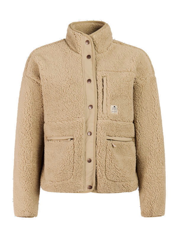 Protest PRTLUX outdoor fullziptop Damen Fleecejacke bamboo beige