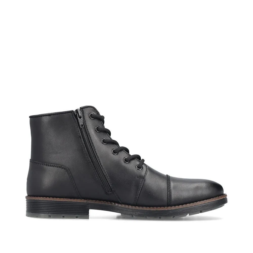 Rieker Schnürstiefel Herren Freizeitstiefel Stiefelette schwarz