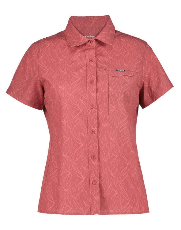 Icepeak Bovina Kurzarmhemd Bluse Damen hellrot