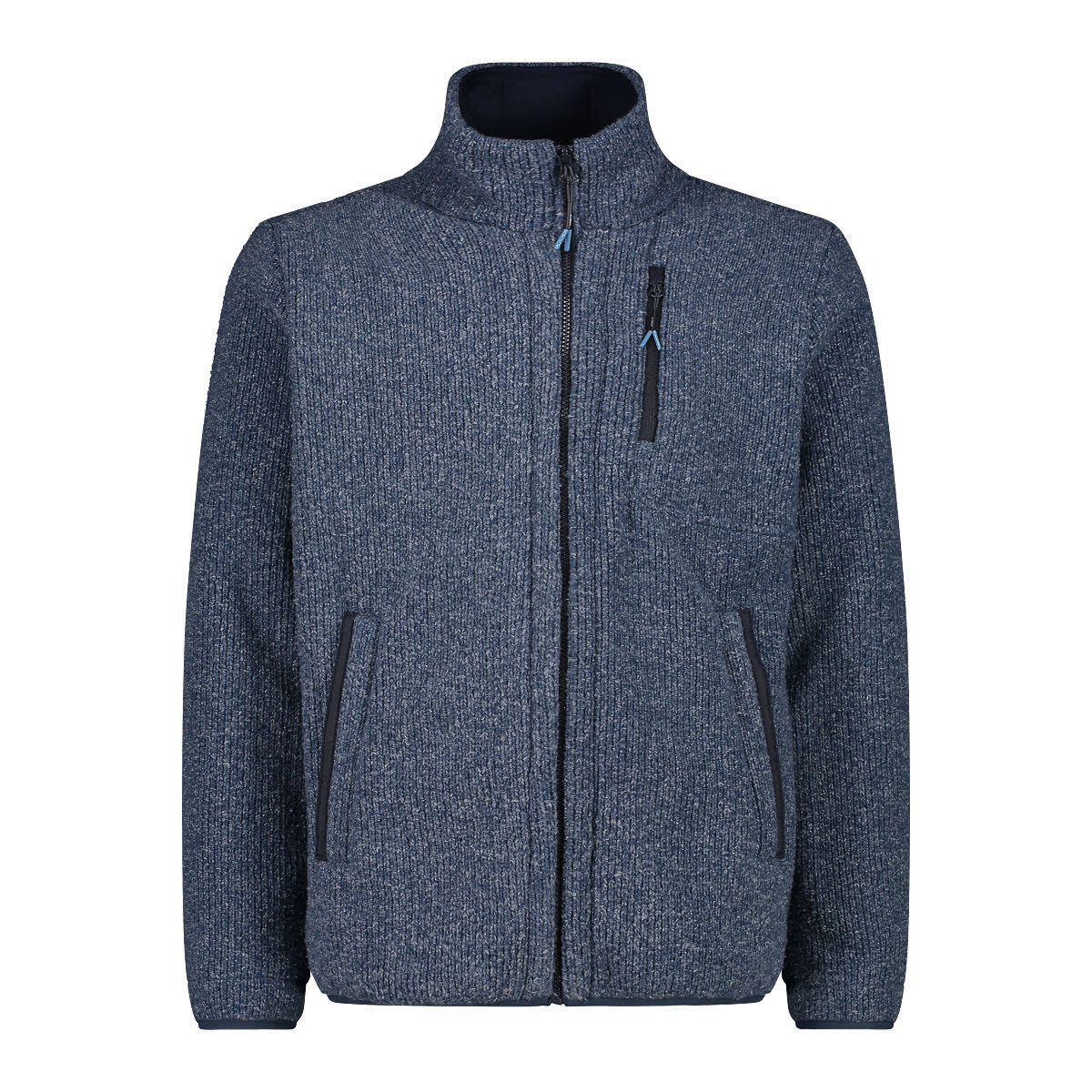 CMP Herren Jacke Fleecejacke Strickjacke dunkelblau