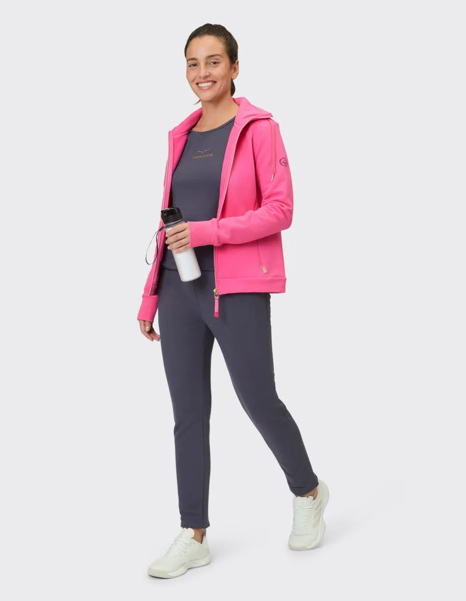 Venice Beach CARON Damen Sweatjacke Zip-Jacke pink