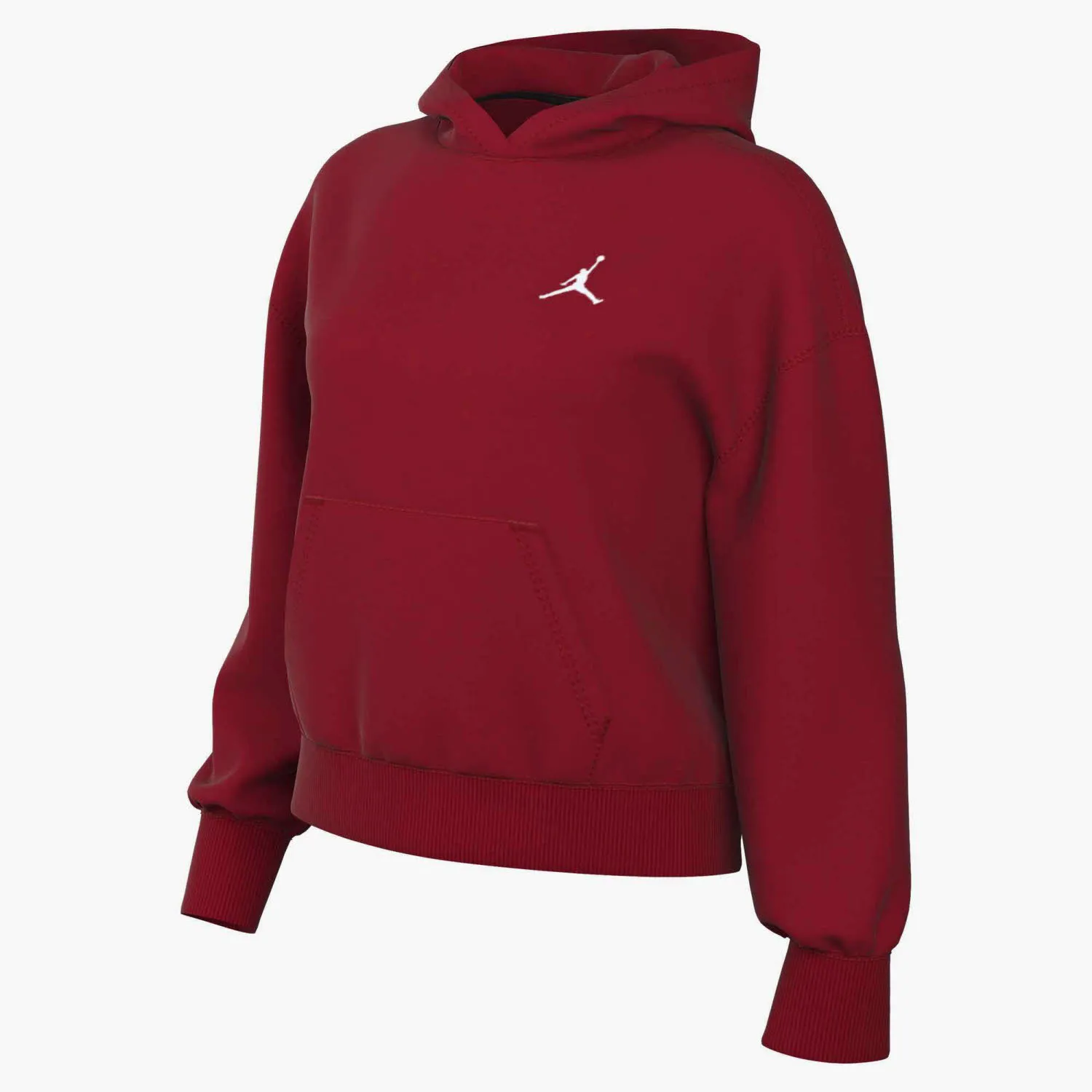 Nike W J JUMPMAN FLC PO 2 Damen Hoodie Kapuzenpullover rot