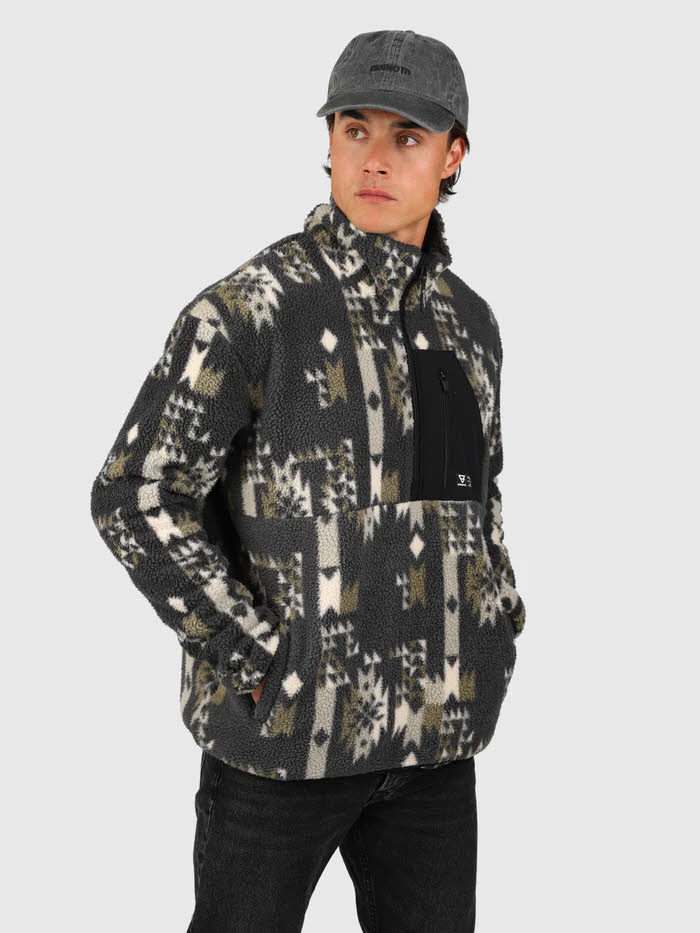 Brunotti Kelstyn-Print Men Fleece Herren Siberia Black