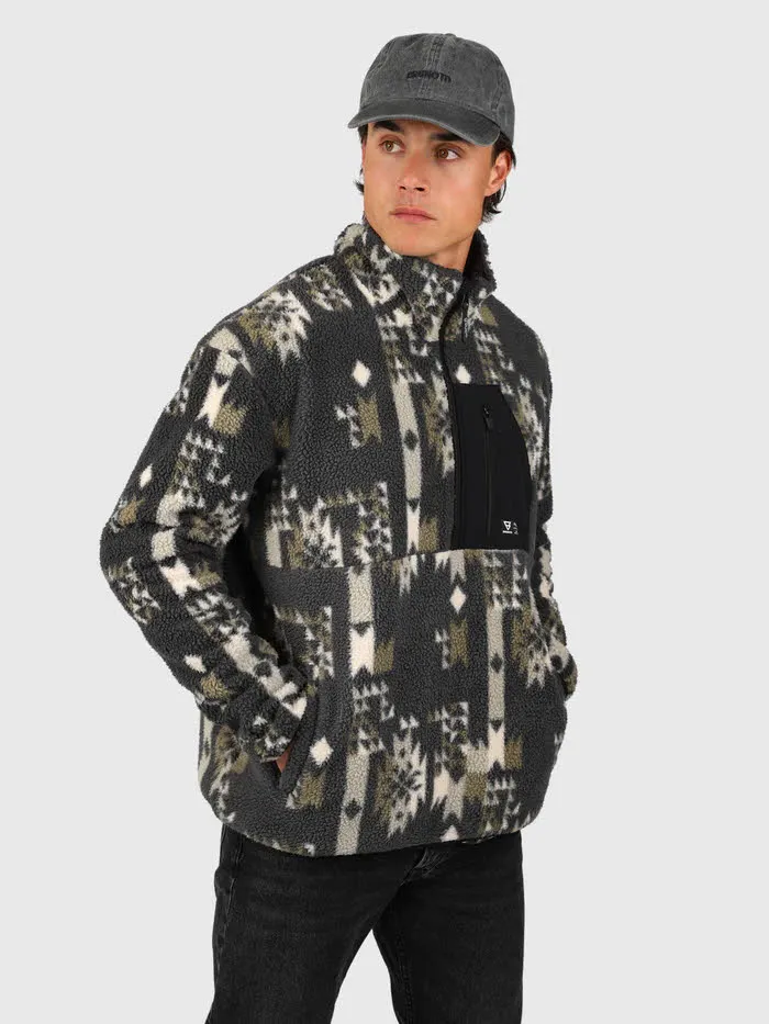 Brunotti Kelstyn-Print Men Fleece Herren Siberia Black