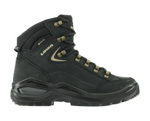 LOWA® RENEGADE EVO GTX MID Damen Wanderschuhe Trekkingschuhe schwarz/champagner