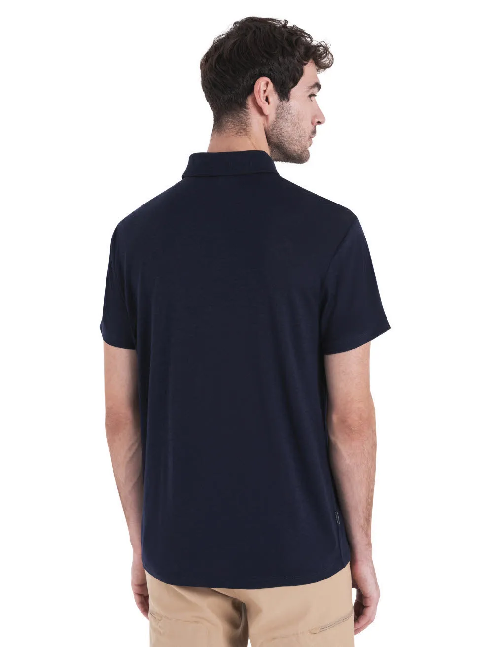 Icebreaker Merino 150 Tech Lite III SS Herren Poloshirt schwarz