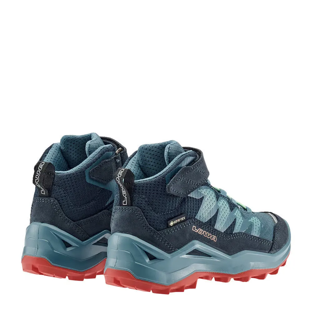 Lowa MADDOX PRO GTX MID VC JR Kinder Wanderschuhe High navy/rauchblau
