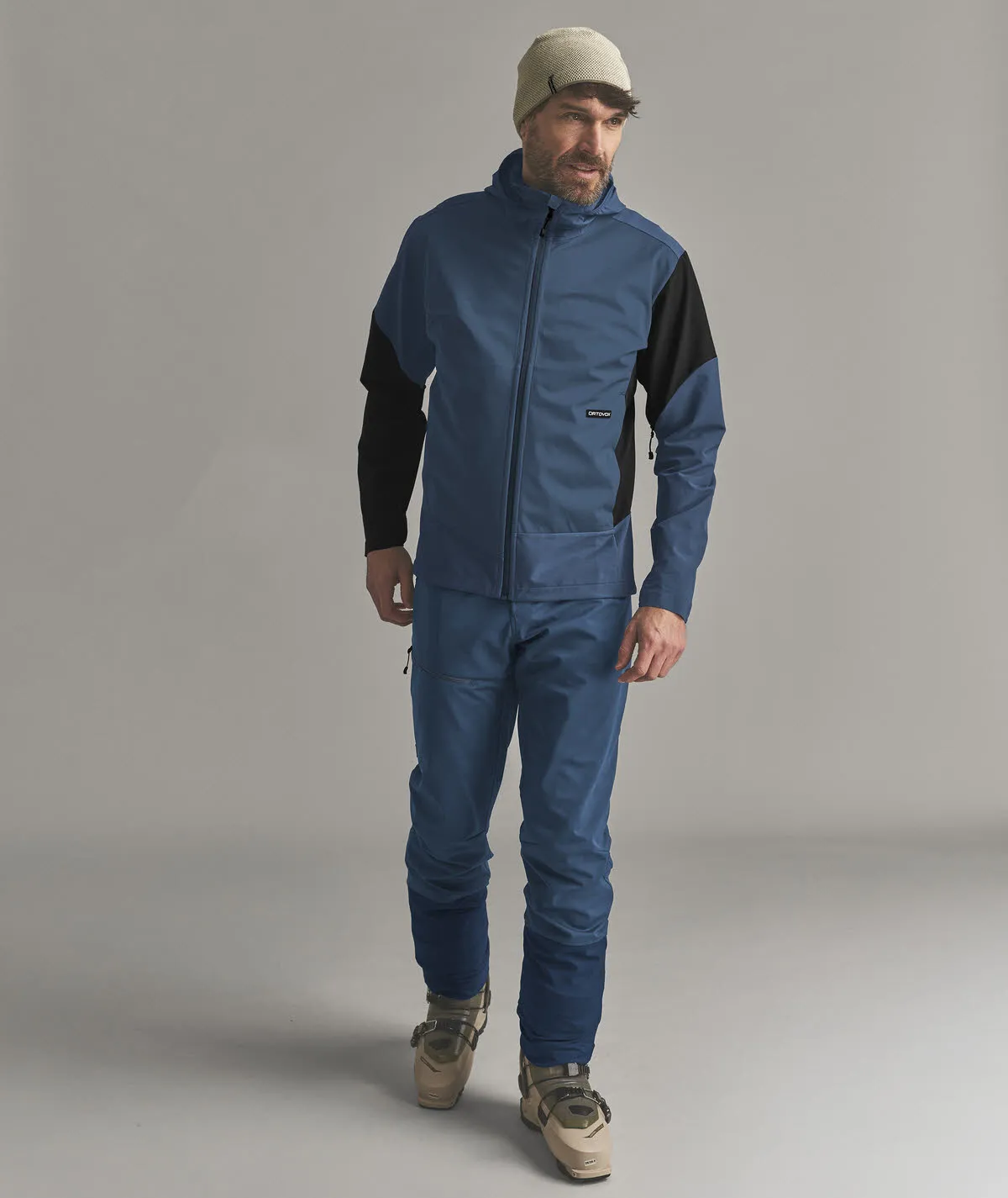 Ortovox ORTLER SOFTSHELL PLUS JACKET Herren Softshelljacke Outdoorjacke blau