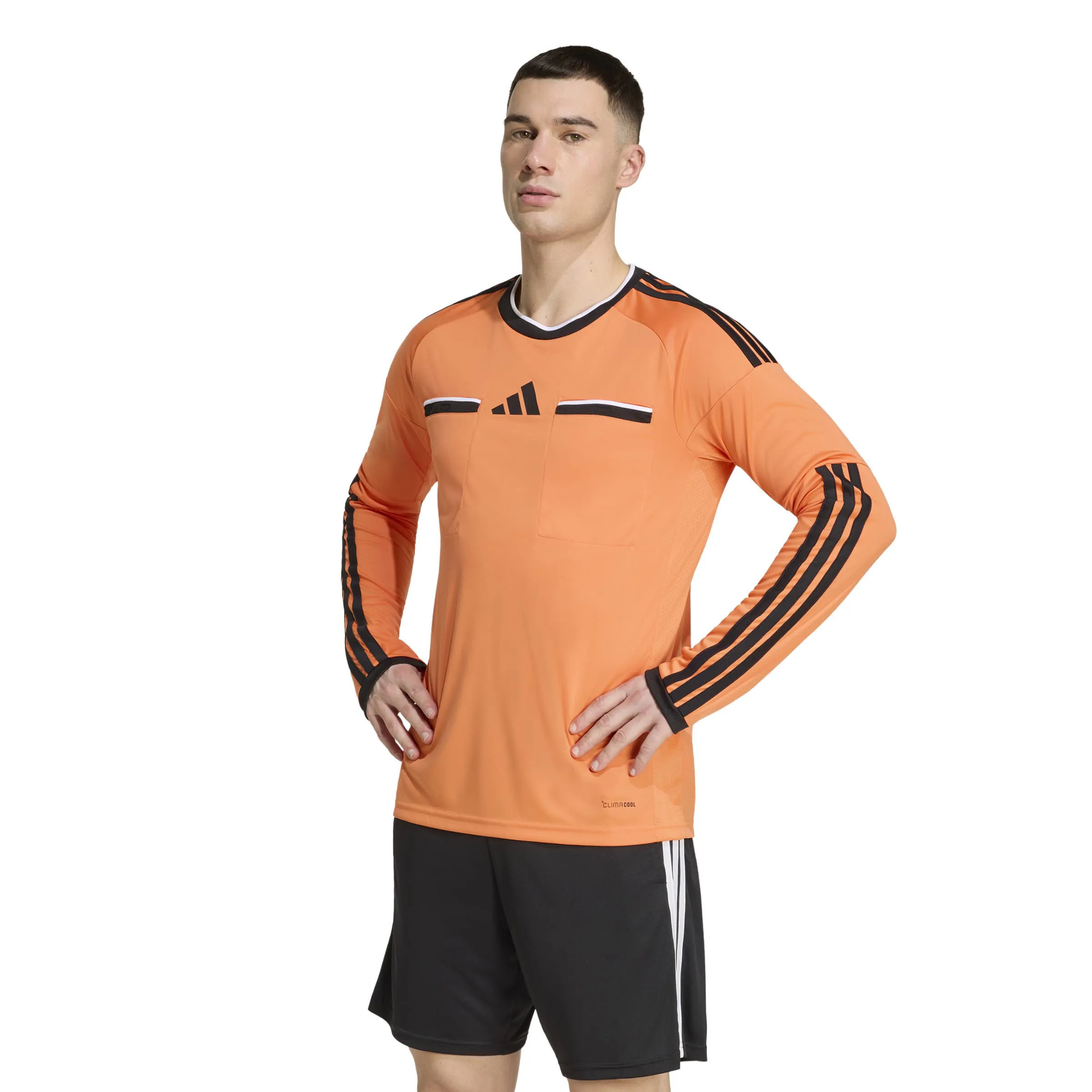 adidas Referee 26 Langarm Jersey Herren Schiedsrichtertrikot trace orange/black