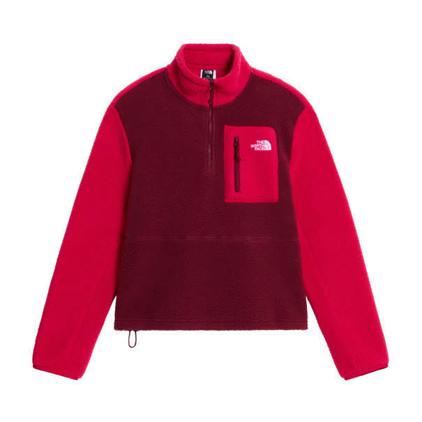 THE NORTH FACE DA YUMIORI 1/4 ZIP Damen Fleecepulli rot