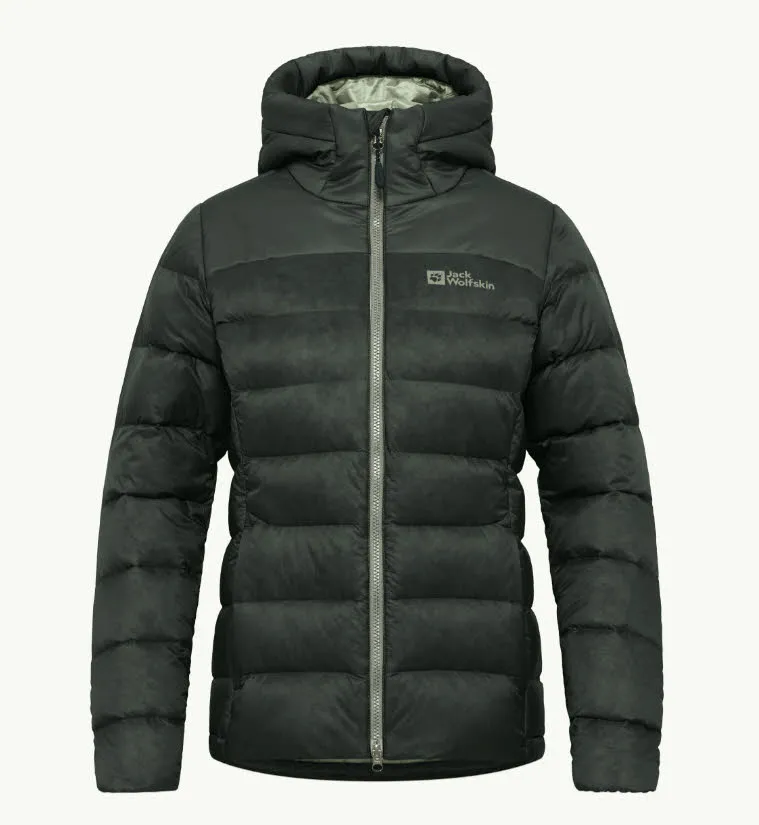 Jack Wolfskin Nebelhorn Down Hoody W Daunenjacke Damen dunkelgrün