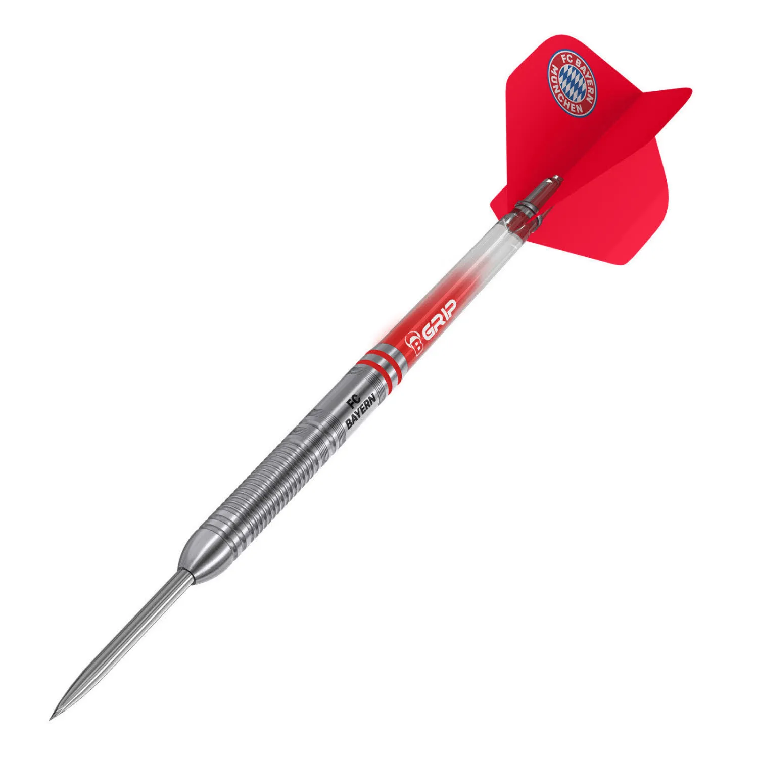 BULL'S FC Bayern München Steel Dart Dartpfeile 24 Gr. rot/silber