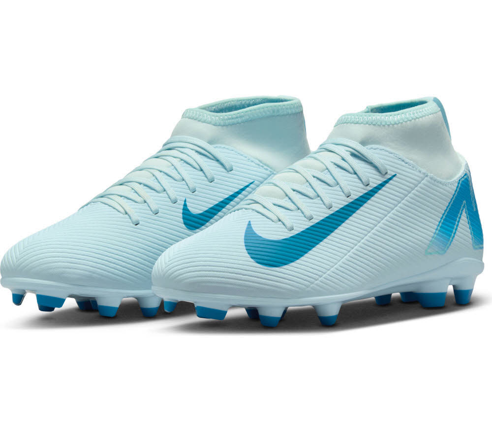 Nike Jr. Mercurial Superfly 10 Club Kinder Fußballschuhe glacier blue/black