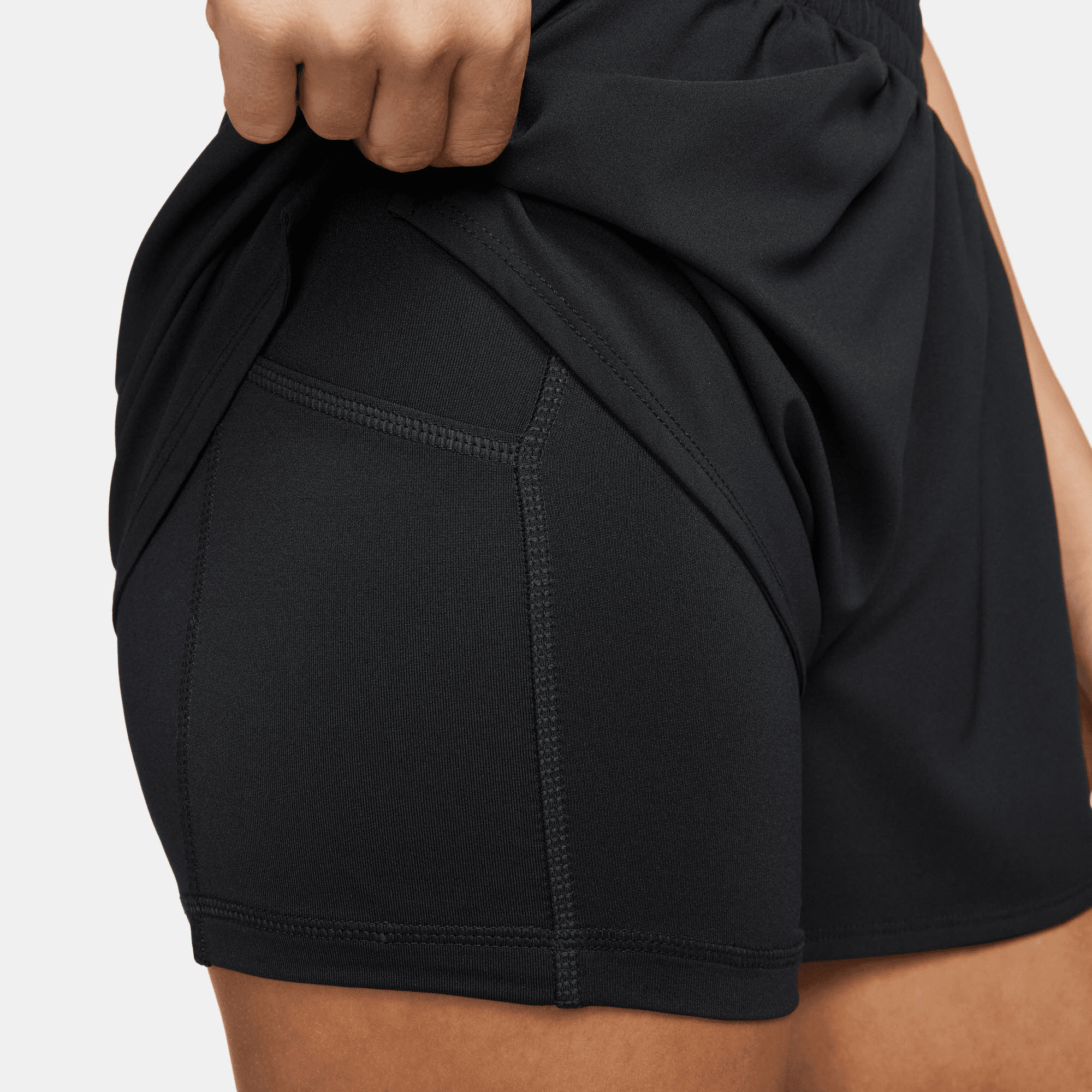 NIKE ONE DRI-FIT WOMEN'S HIGH Damen Shorts Laufshorts Workout schwarz NEU