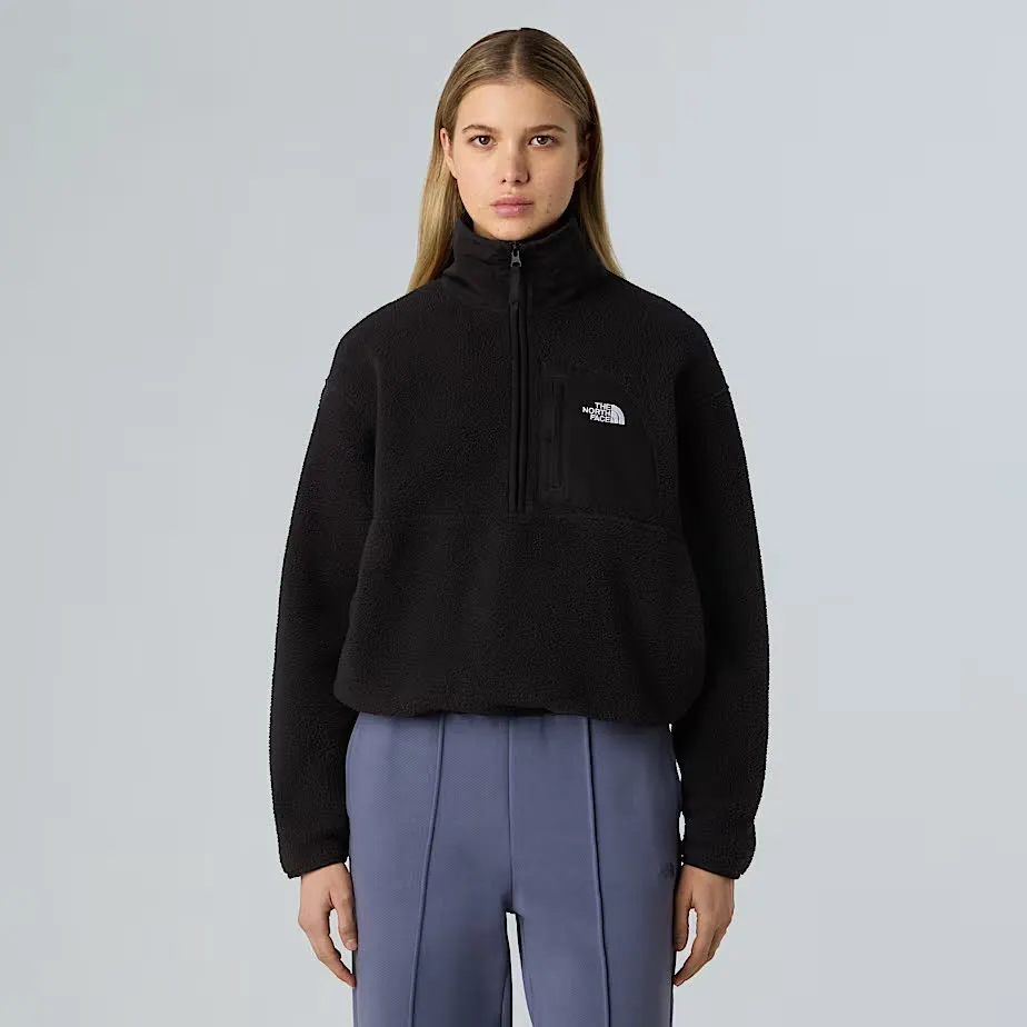 The North Face YUMIORI OFF PEAK 1/2 ZIP Damen Fleecejacke Outdoorweste schwarz