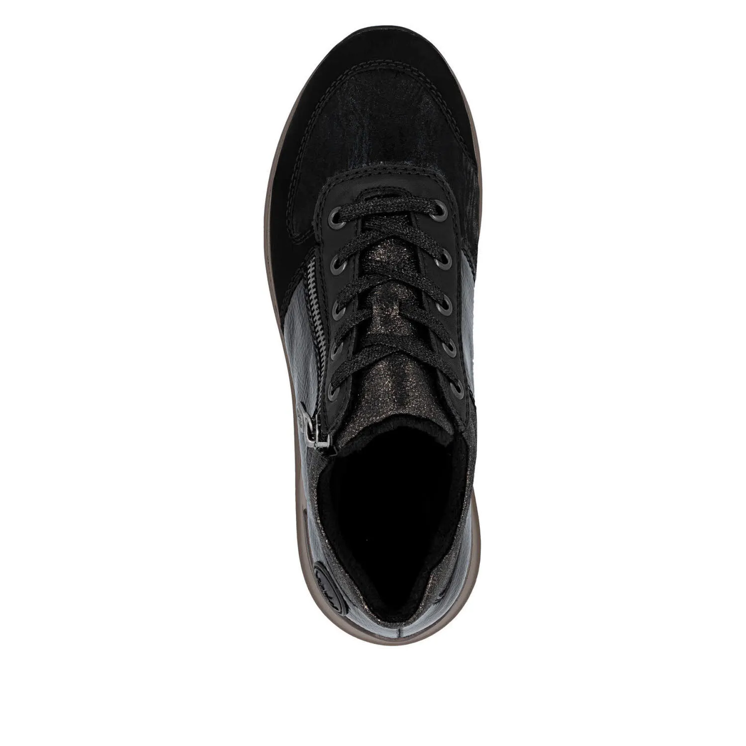 Rieker Damen Schnürer Halbschuh braun