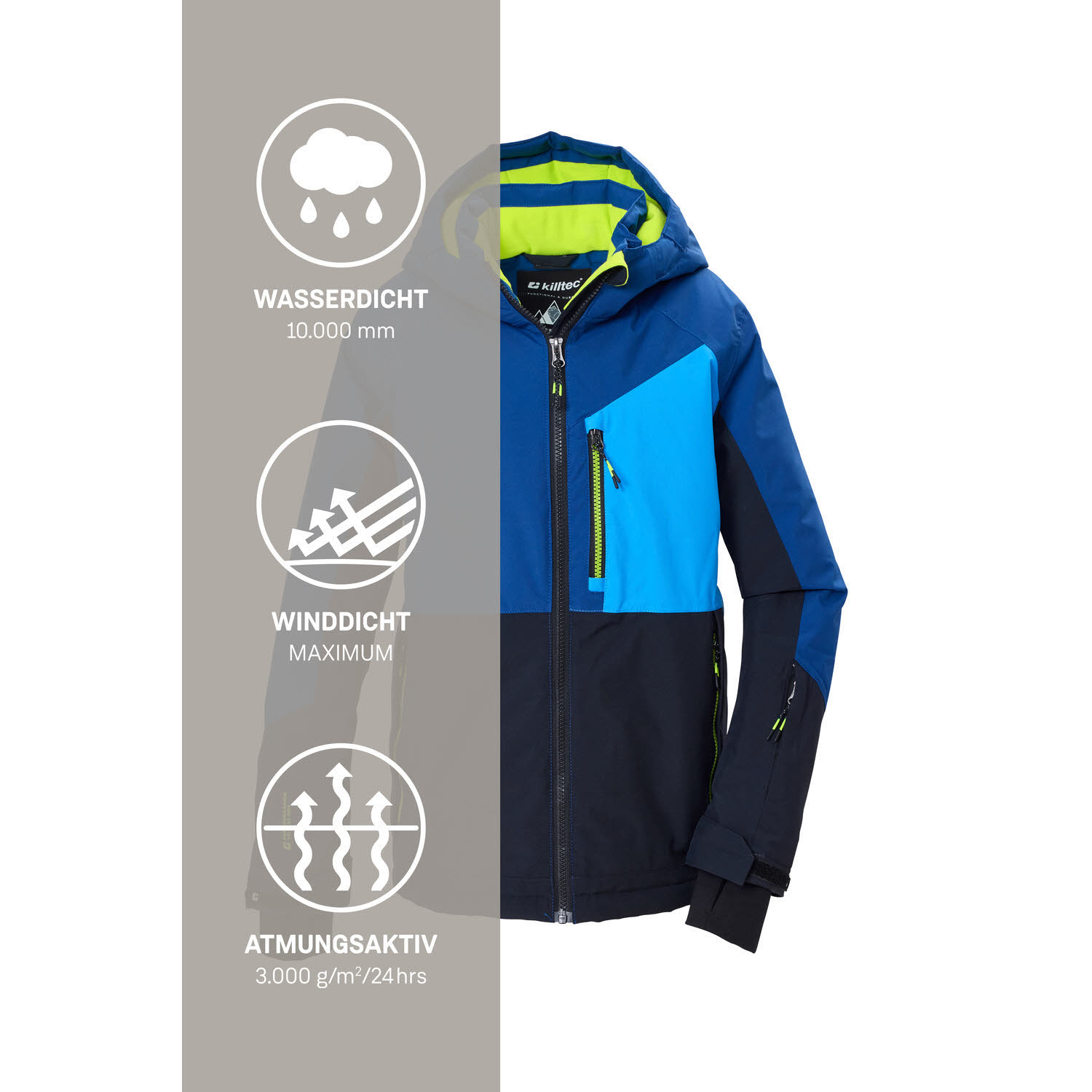 Killtec KSW 206 BYS SKI JCKT Jungen Skijacke Winterjacke marine