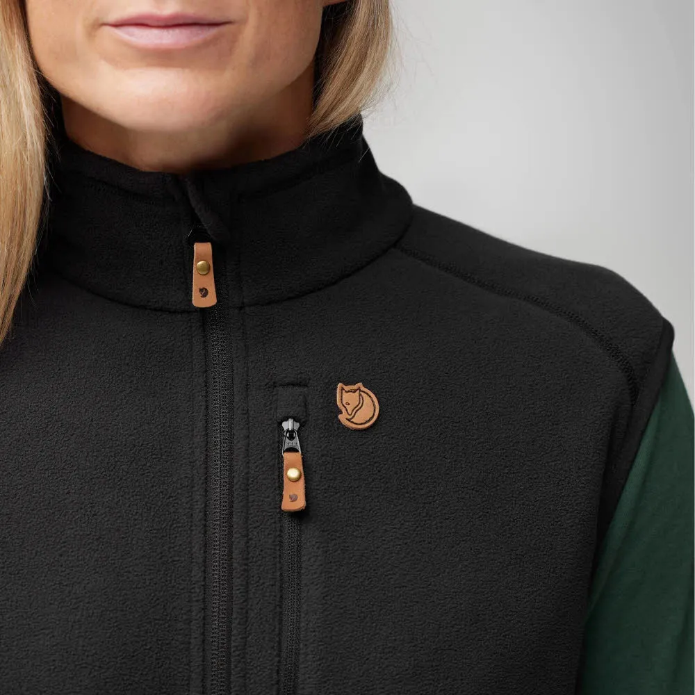 Fjällräven Övik Lite Fleeceweste Damen schwarz