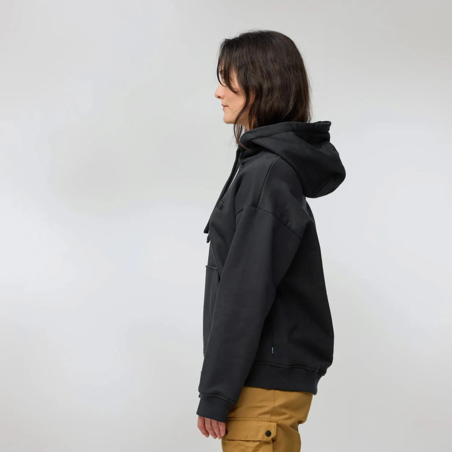 Fjällräven Classic Hoodie W Damen Kapuzenpullover schwarz