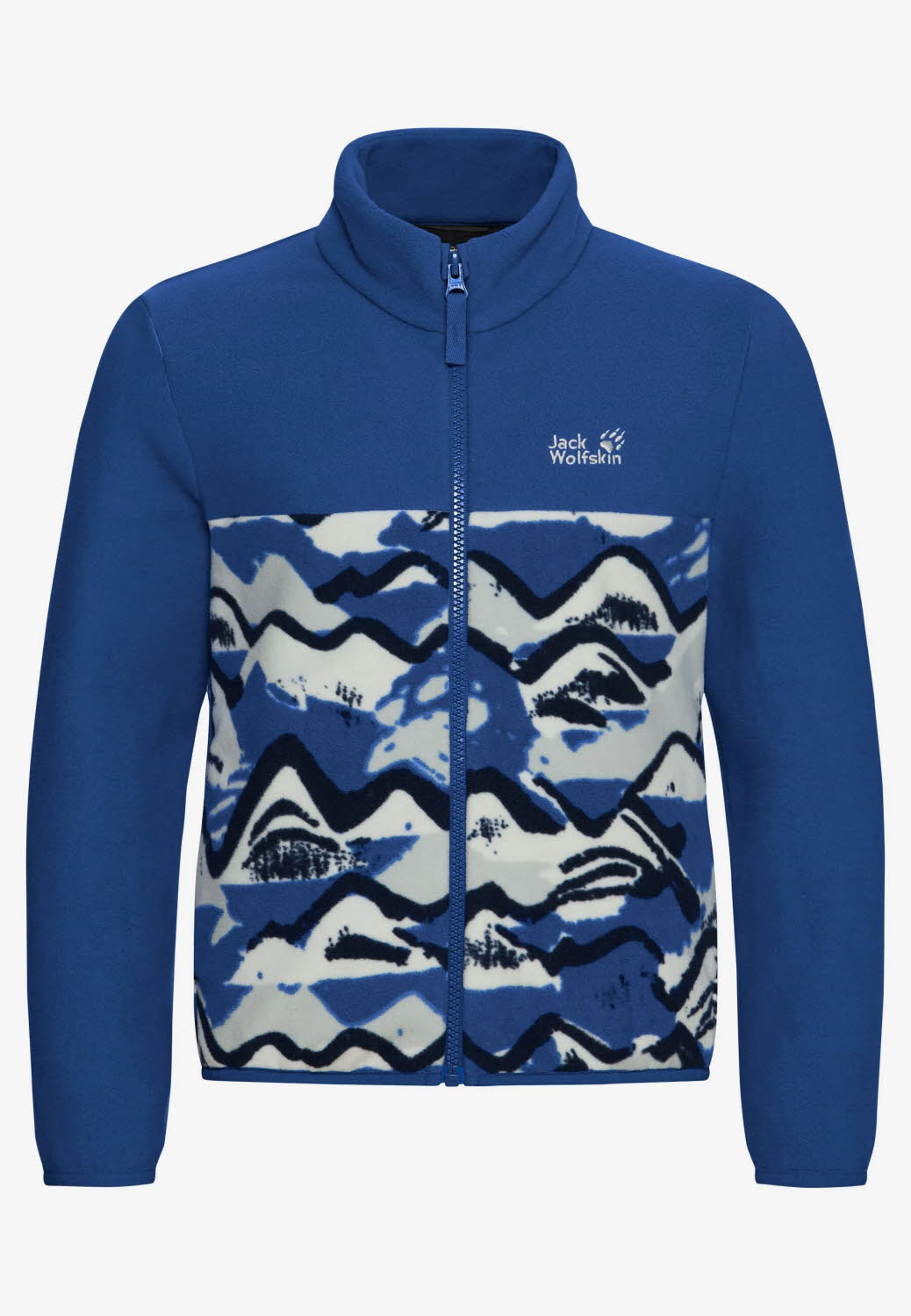 Jack Wolfskin PAW ERA 100 PRINT FZ K Kinder Fleecejacke blau