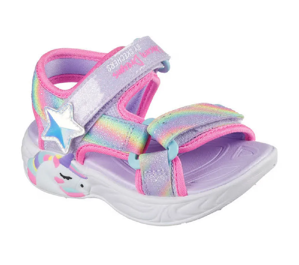 Skechers Unicorn Dreams Sandale – Verträumte Einhörner Sandaletten Mädchen violett